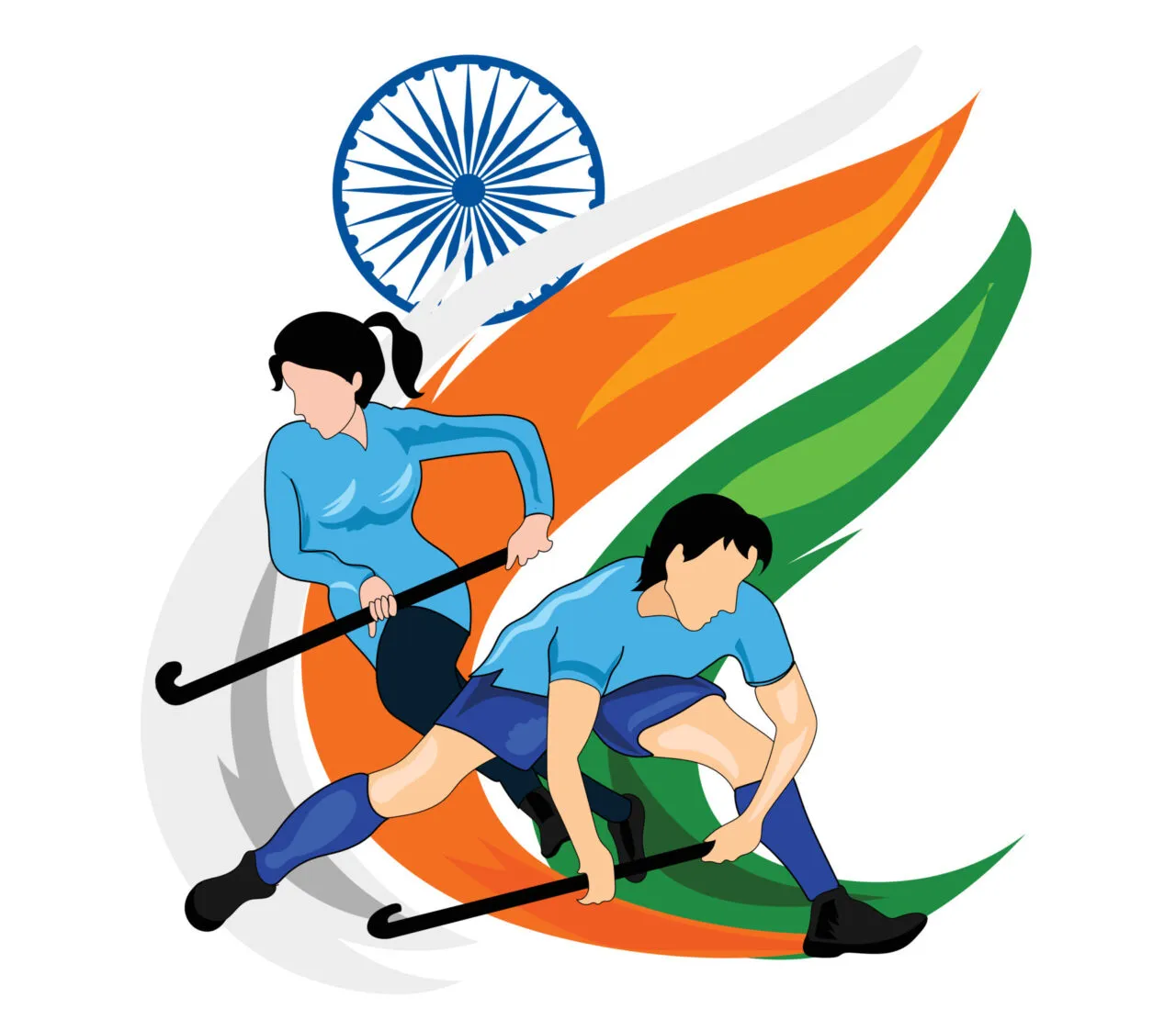 national-sports-day-in-india-poster-illustration-vector
